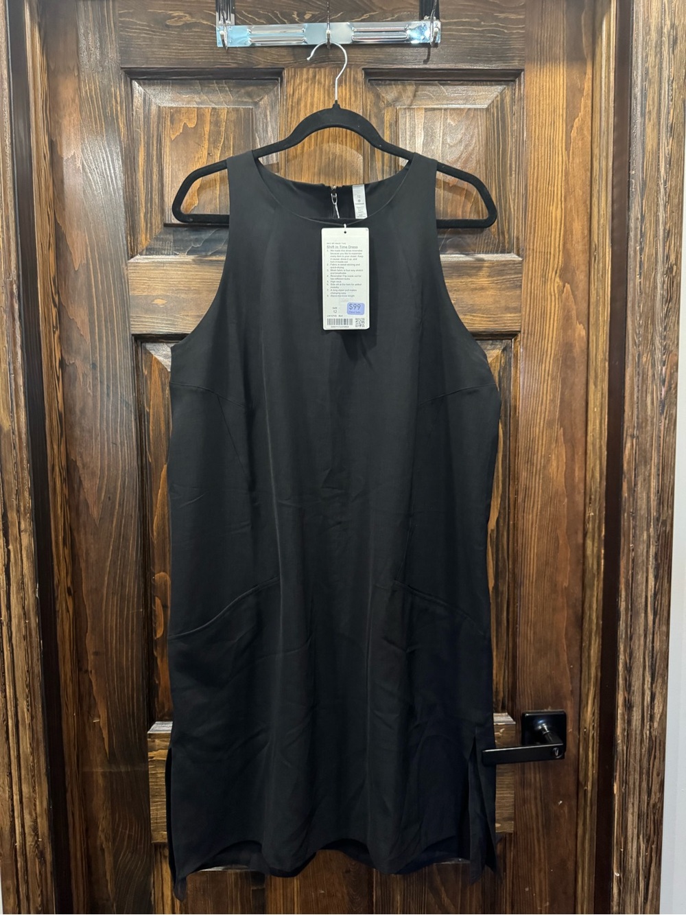 lululemon athletica Black Sleeveless Shift Dress